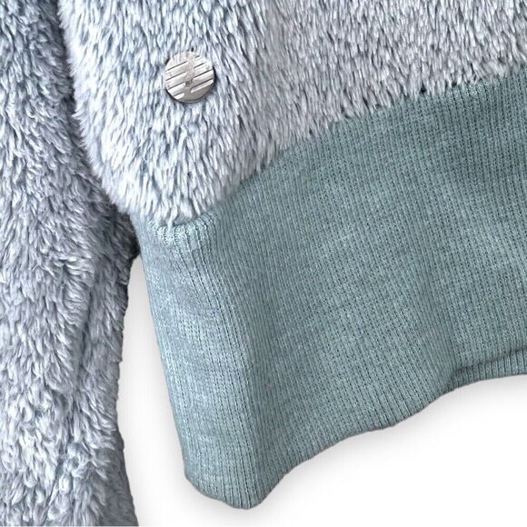 Z By Zella Women’s Fleece Turtleneck Pullover Sweatshirt S Small Sweater Blue - Picture 6 of 12